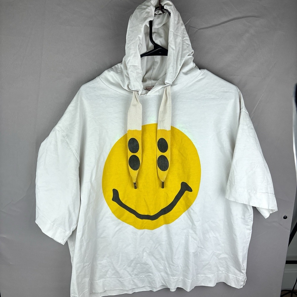 KAPITAL Japan Rain Smile Hooded T-Shirt Streetwear Men's Size 4 (US L/XL)